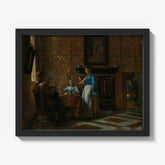 Leisure Time in an Elegant Setting by Pieter de Hooch - thumbnail_1_bf_673280b812f9211d49d3d890